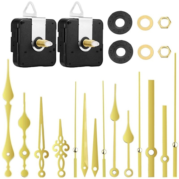 2 Dele 20Mm Urværk Mekanisme Kvarts Urværk DIY med 5 Par Visere eller Udskiftning Ur Reparationsdele