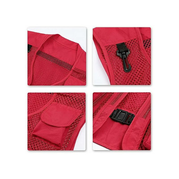 Vest Mænd Udendørs Multipockets Fiske Ærmeløs Jakker Fotografering Camping Jagt Vest.Gu.B/god