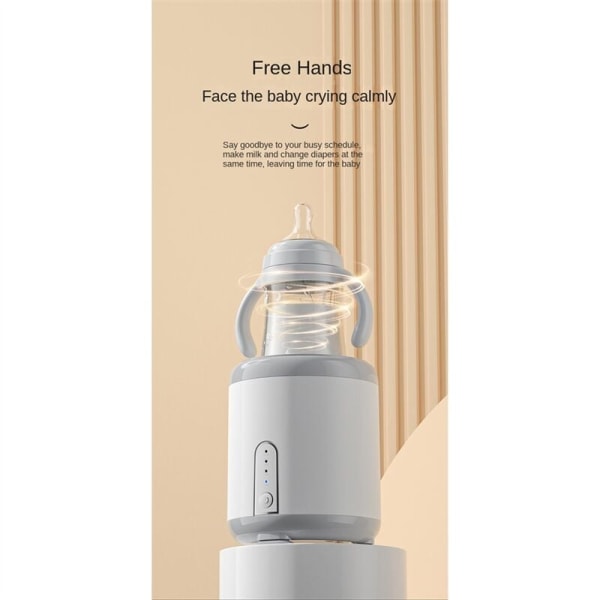 Babyflaskor Mjölkskakare Flaskor USB Automatisk Intelligent Elektrisk Babyflaskor Shaker för Resor Baby-B
