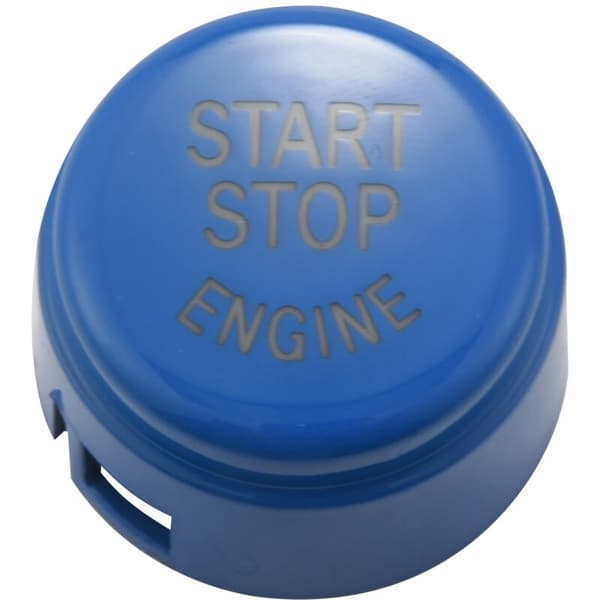 Startknap til bilmotor, gearstangtilbehør til E90 E91 E92 E93 E60 E84 E83 E70 E71 F30 F15 F25 F10 F20 F01 G30 Style (F Blå)