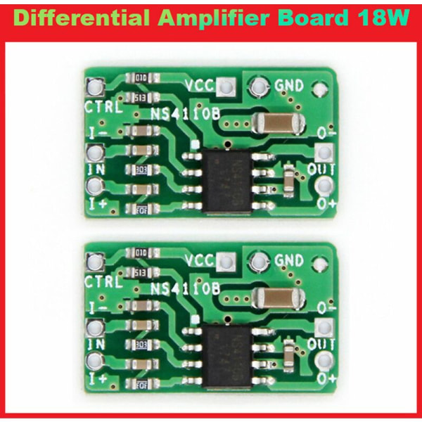 Erotinvahvistinkortti 2 kpl 18 W digitaalinen luokka D/AB NS4110B jännite 6-14 V äänenvahvistin
