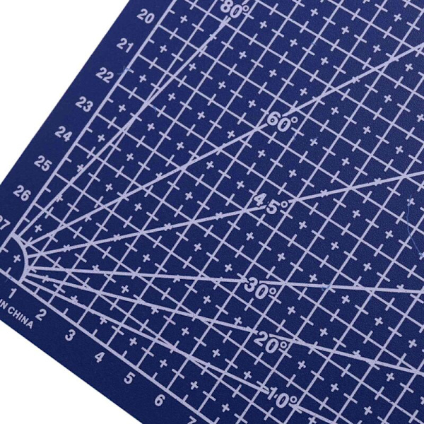 A3 / 45 x 30cm Skæremåtte Syning Måtte Skærebræt Gravering med Vendbar Design Håndlavede Værktøjer 1 stk