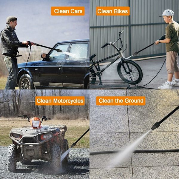 Blasteri-suutin Korkeapaineinen Pyörivä Auton Pesusuutin Jet Lance Turbo Puhdistussuutin Karcher K2, K3, K4, K5 -Fei Yu