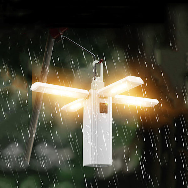 Latautuva Aurinkoenergialla Toimiva Leirintälyhty 2000mAh Taittuva Leirintäteltan Valo, Aurinkoenergialla, 3 Valotilaa, Ulkoilma Riippuva Aurinkoenergialla Toimiva Lyhty, Hätävalaistus