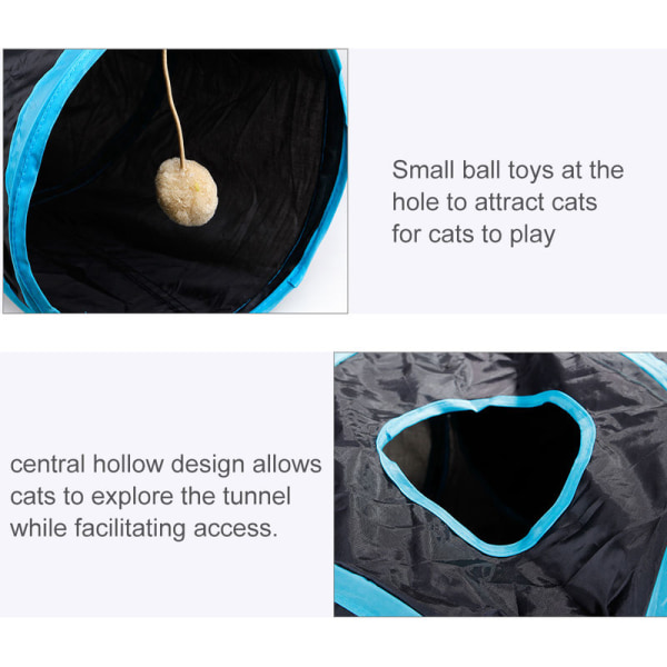 Pet Play Tunnel 4 Ways Sammenleggbar Tunnel Toy