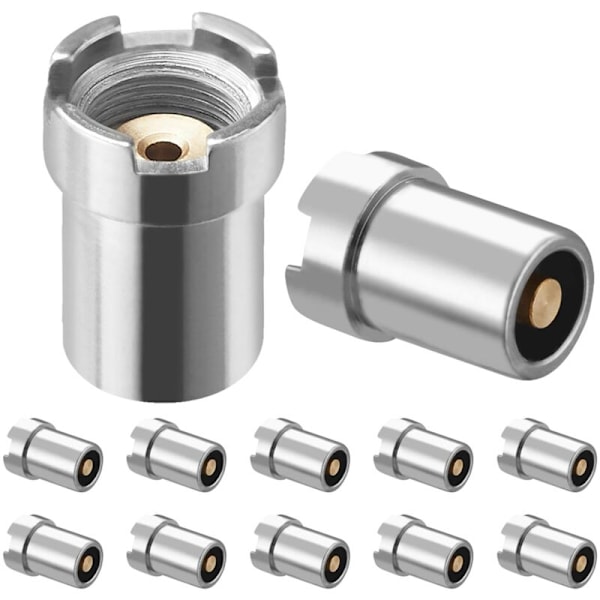 12-pack gängade skruvadapter, magnetisk omvandlare, gängad ringadapter, magnetisk adapter