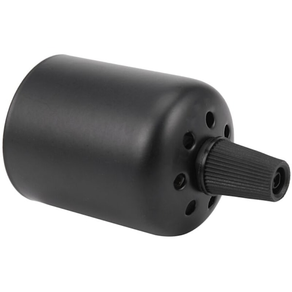 Høj kvalitet E27 keramisk skruebase rund LED lampe fatning holder adapter metal lampe fatning med sort