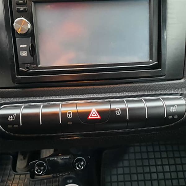 Deksel for blinklys i midtkonsollen i karbonfiber til Smart 451 Fortwo 2009-2015