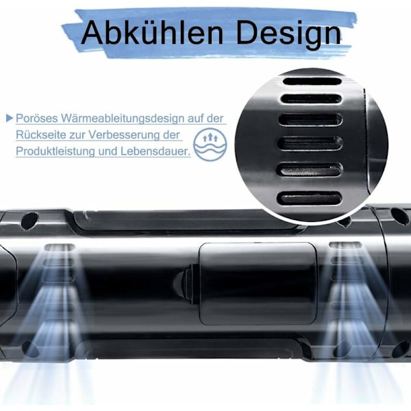 Elektrisk Bil Luftpumpe Kompressor med 12V 150 PSI Batteri Bærbar Luftkompressor med LCD Display Digitalt Trykmåler med USB Kabel til Cykel