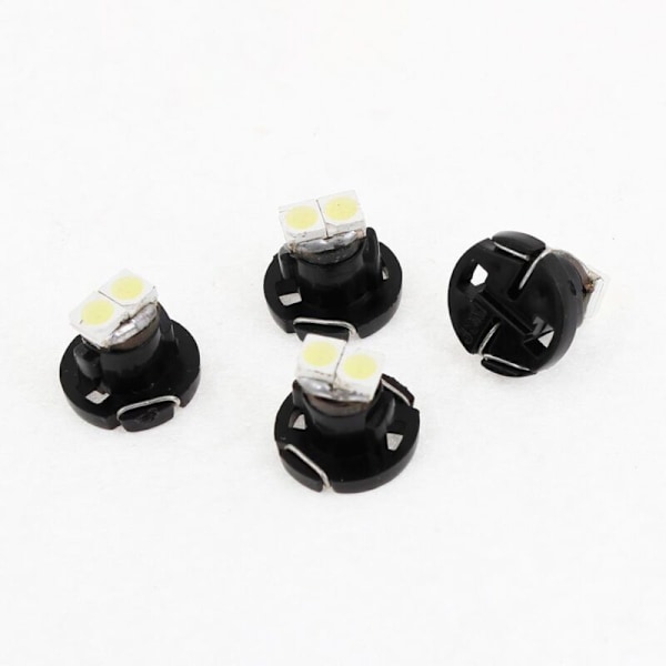 T4.2 White 1210 3528 SMD 2 LED Dashboard Meter Panel Light Bulb 4pcs for Cars