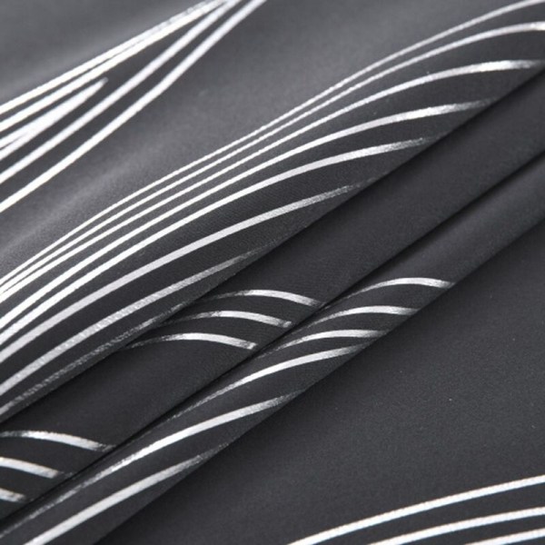 Blackout-gardiner 52 x 84 tommer 2 paneler Termisk isolerte ringgardiner, Svart