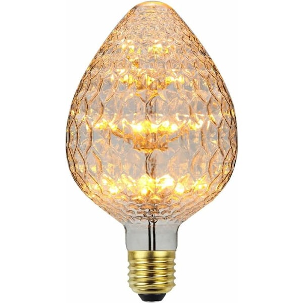 Vintage LED-lampa 2300K Stjärnhimmel Dekorativ Glödlampa Fyverkeri Varm Ljus E27 220/240 V, Glas, E27, 3.00W 230.00V