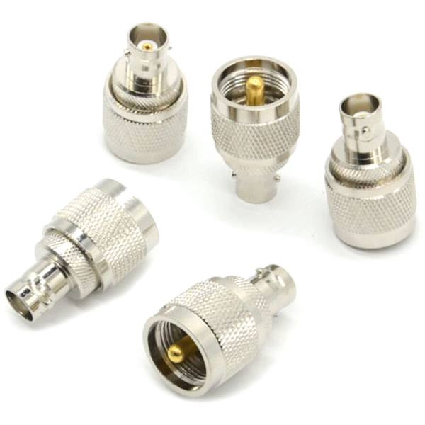 5 stk. Serie BNC til UHF Han -259 Stik Lige RF Koaksial Adapter Stik
