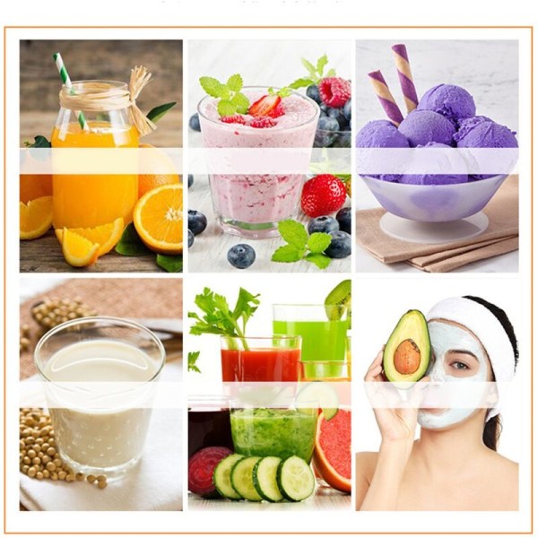 Bærbar Blender 600ML Elektrisk Juicer Frugtblendere 4000MAh USB Genopladelig Smoothie Mini Blender til Hjem og Rejser - Sort