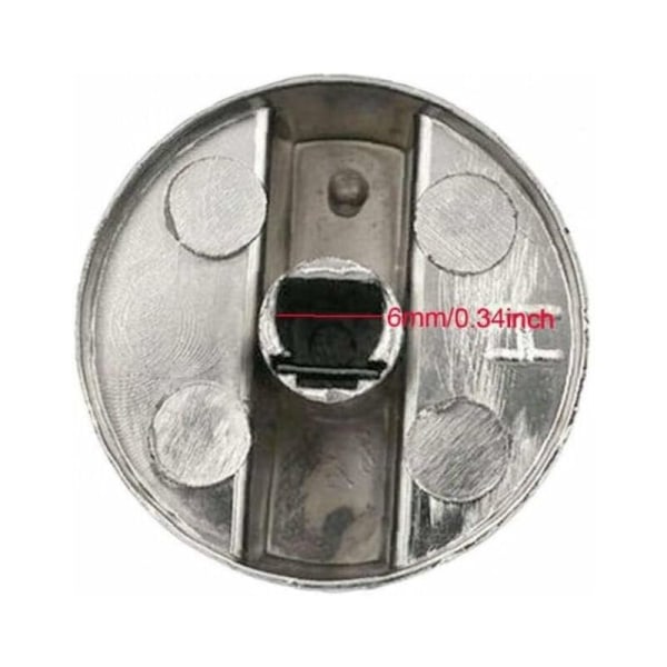 1 st Gas Spis Kontroll Knoppar Adaptrar Universal Metall Ugn Matlagning Yta Kontrollbrytare Lås 6mm-