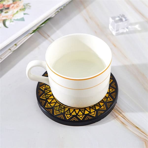 DIY Epoxy Resin Form Coasters Form Sæt Te Coaster Mønster Rund Resin Silikoneform Værktøjer
