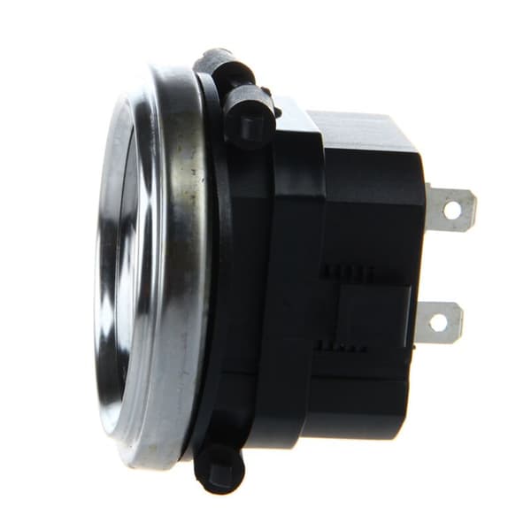 2X 100-250VAC Timemåler - Sølv Rund Trim Ring