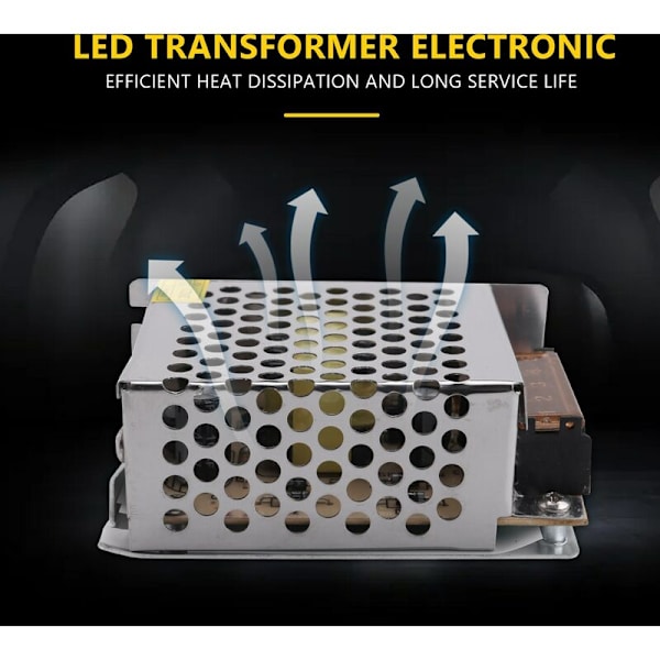 LED Elektronisk Transformer Strømforsyning 50W 4A 100-220V AC til 12V DC