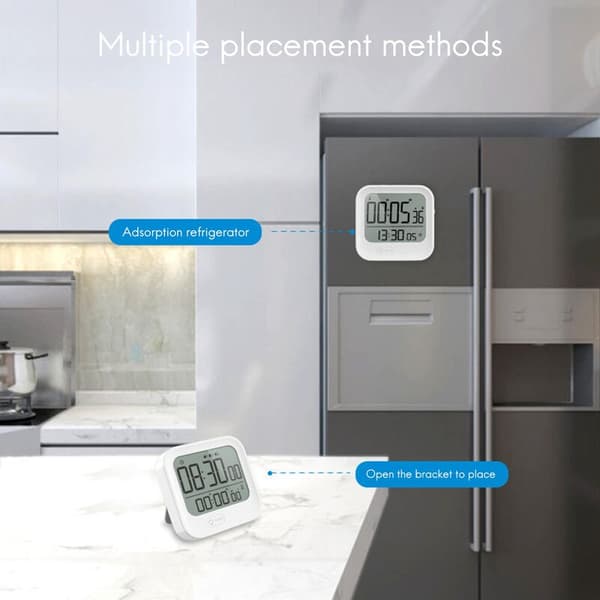 Kök Timer, Digital Kök Timer, Magnetisk Timer med Stor LCD-skärm Söt Kök Timer för Matlagningskurs