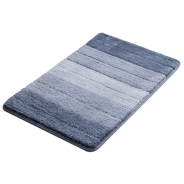 Sklisikker baderomsmatte - Mikrofiber tørkeshowermatte for baderom - Absorberende badematte og dusjgulvmatte-D