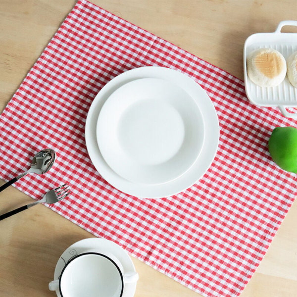 Køkkenhåndklæde (sæt med 3) - 40x60 cm - Retro Design ternet håndklæde - til tørring af tallerkener og hænder - Flerfarvet