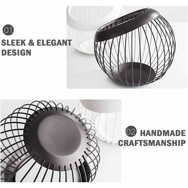 Kaffepodholder, Stor Kapasitet K-Cup Holder og Espressopodholder, Kaffepod Organizer for Oppbevaring og Espresso Kapselholder, Kaffepod Oppbevaring