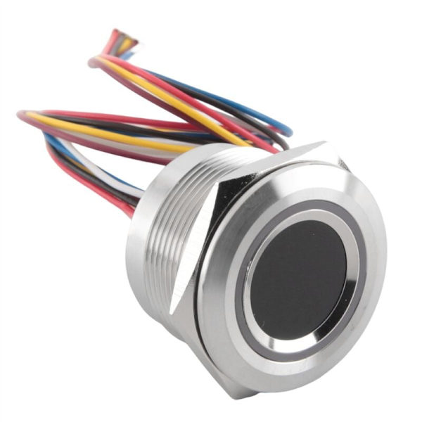 R503 Rund RGB LED-indikatorring, Fingeravtrycksläsare med kapacitiv sensor, DC3.3V MX1.0-6-stifts, 19 mm