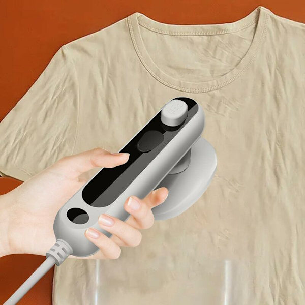 Mini dampstrygejern til tøj - Bærbar våd og tør dampstryger - Sikker og nem at bruge hjemmetilbehør til strygning af kjole, bukser, T-shirts, jakkesæt, frakker