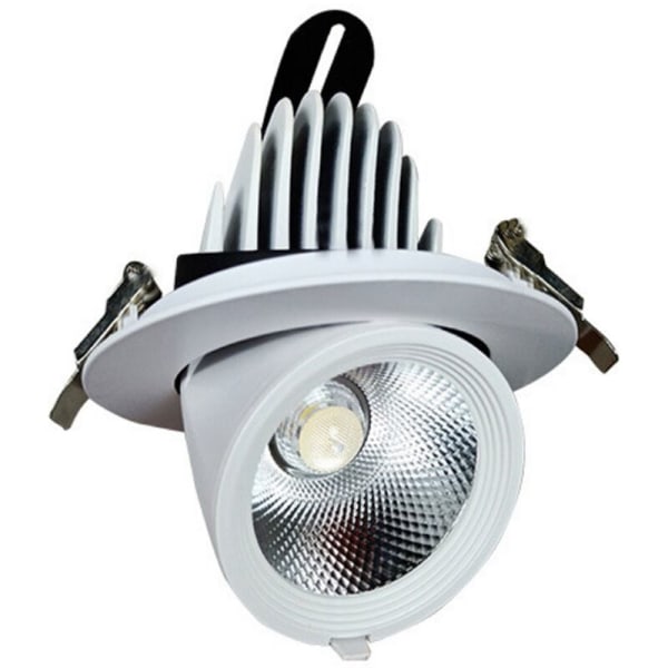 LED Elefantstamme Lys Blomstring COB Spotlight Innebygd Nedfelt Taklampe 360 Grader 20W