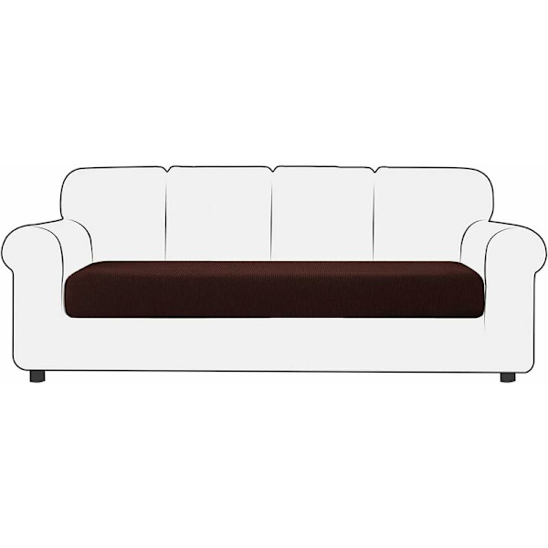 Stretch putetrekk, sofa putetrekk møbelbeskyttertrekk, sofa setetrekk for sofa 4 seters putetrekk for stol (kaffe)