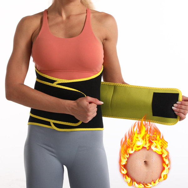 Magkorsett för kvinnor kroppsformande bälte bodybuilding justerbart kardborreförstärkt bukbälte