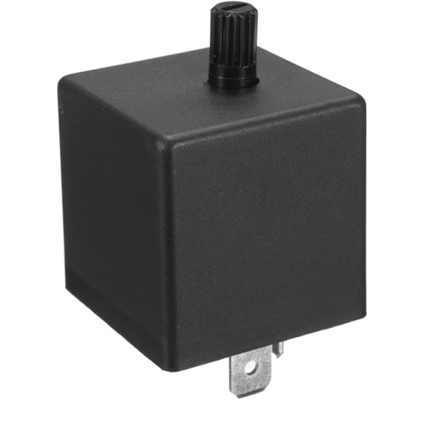2X 12V 3-bens LED-bil Justerbar Blinklysrelæ til Blinklys