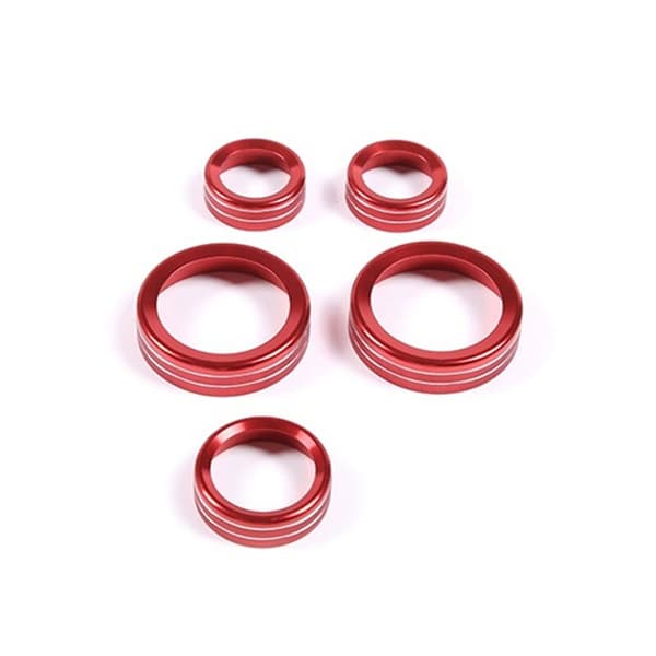 Til 2022 Aluminiumlegering Bil Central Control Air Conditioning Volume Knap Dekorative Ring Cover Tilbehør