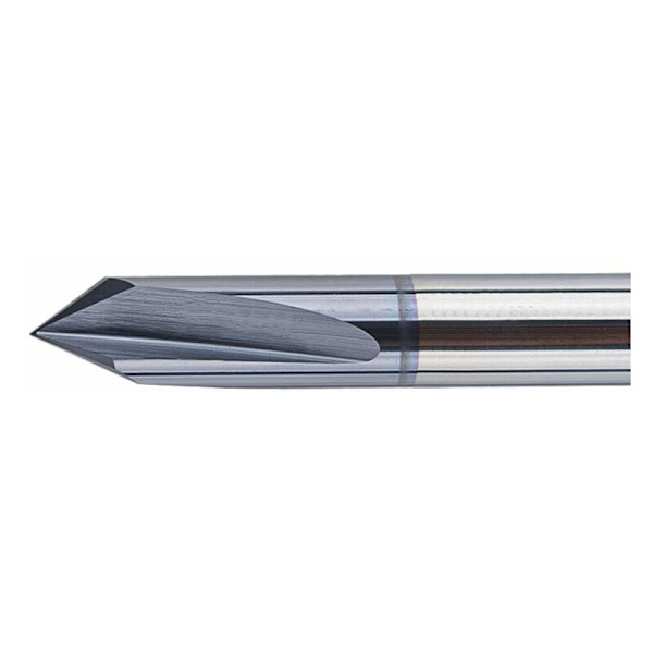 3 stk. 6mm 90 Graders Tarformet Fræser Fløjte Dækket V-Skærer Solid Tungsten Carbide CNC Chamfer Fræser Professionel til Trimning og Afskæring