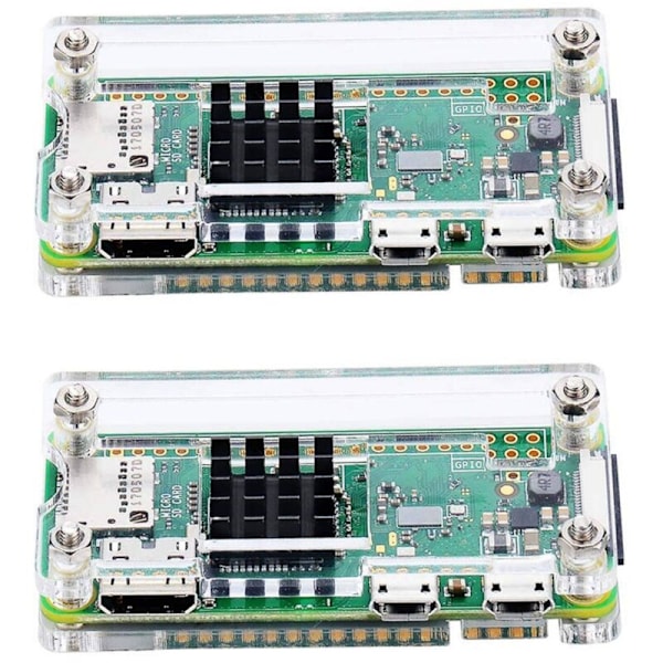 2X Akryyli 4 in 1 -setti Zero W:lle ja Pi:lle, jäähdytyselementin kanssa