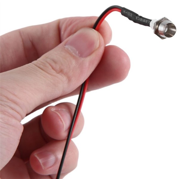 4 LED 3mm RC Ljus Kit för 1/10 Bil Lastbil Crawler Modell Drift Strålkastare Bakljus, Vit & Röd