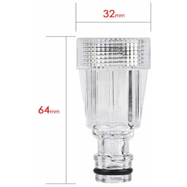 Vandfilter til højtryksrenser, reservedele til højtryksrensere til bilvask, 64x32mm, 2 stk.