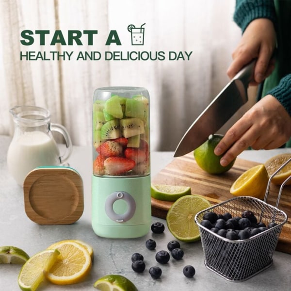500ML Bärbar Blender 6 Blad Mini Juicer USB Elektrisk Blender Fruktjuicer för Frukt och Grönsaker Juicer Maskin-C