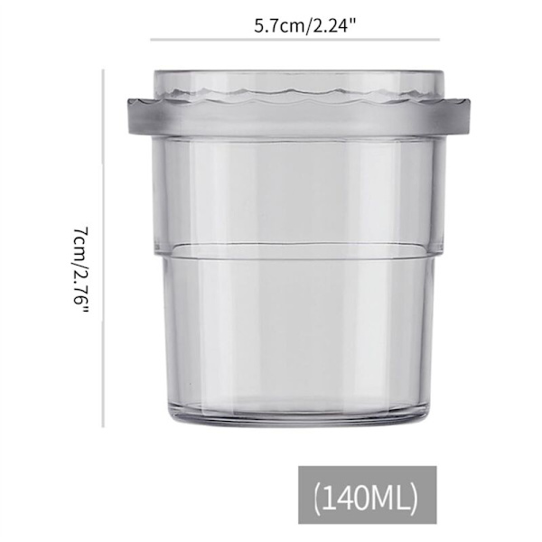 Plastdoseringskopp för kaffe, Baristatillbehör, Doseringskopp för 58 mm kaffesniffkopp, Pulverdispenser, Transparent
