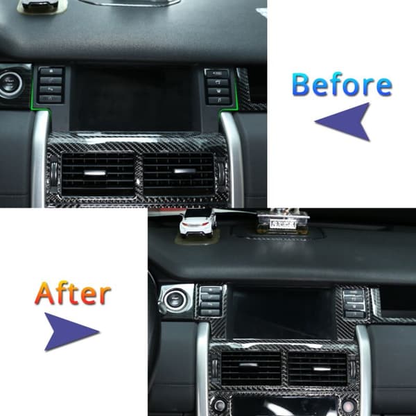 For Sport 2015-2019 ABS Fiber Multifunktionsknap-Switch Panel Trim Cover Sticker