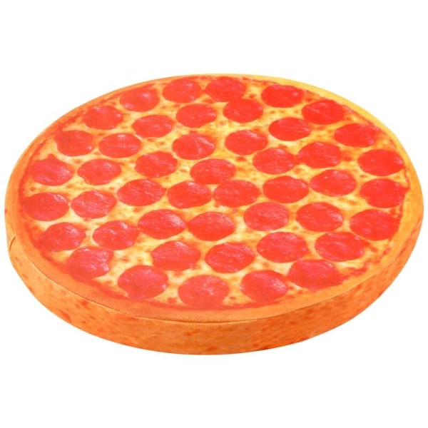 Delikat simulering 3D plys pude flapjack pude sjov pepperoni pizza junk food hipster print cool pizza røv pude