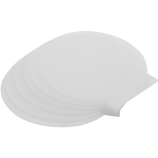 Tykk Klar Plate av Formet Panelplate for LED Lysbase Bordskilt DIY Display Prosjekter Håndverk 6 Deler