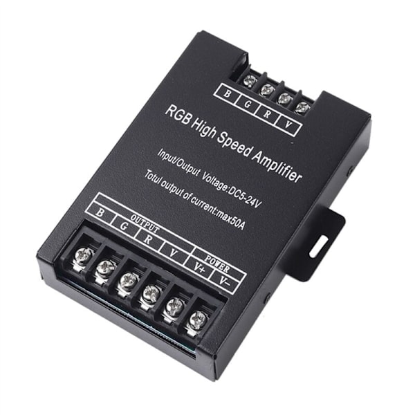2x 30A 50A 400W RGB Snabb LED Enfärgad Repeaterförstärkare för Stripbelysning