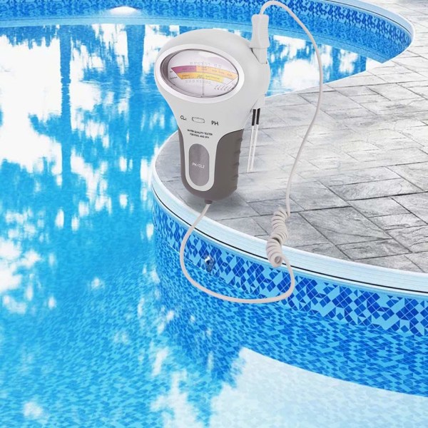 2 i 1 håndholdt digital vandkvalitetstester, PH og klor til vandkvalitetstest i swimmingpool