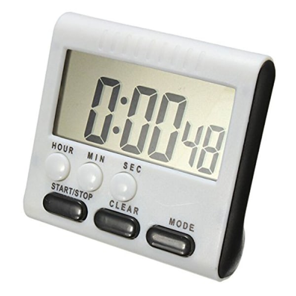 Digital Egg Timer / Kitchen Timer with an Audible Alarm, Up and Down Function, Magnetic Backing, Black