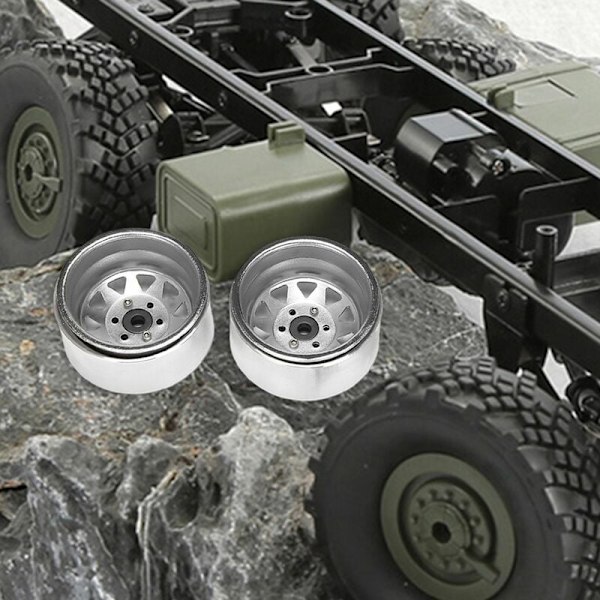 4 kpl syvä lava-vaunu 1,9 metallipyörän napavanne lukitus 1/10 RC-ryömintään Axial SCX10 90046 TRX4 D90,1