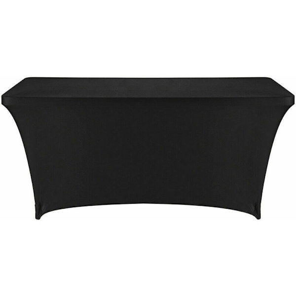 Spandex Stretch Spandex Dug til Bryllup Fest Banket Sort 8 Ft