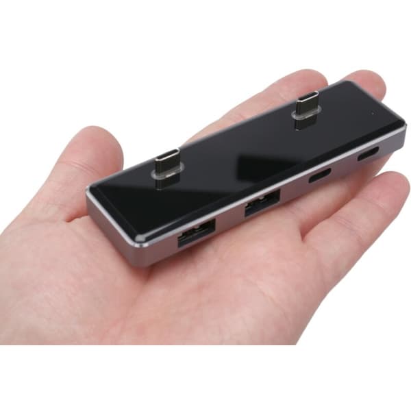 5V/3A Bil USB-förlängning 4-portars laddningsadapter Splitter Hub Interiör för Model 3 Y 2021