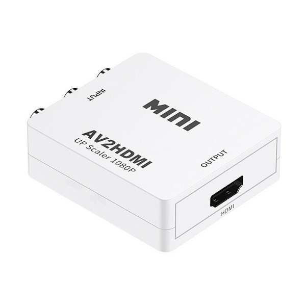 Mini AV RCA CVBS til HDMI Video Audio Konvertere Adapter Støtte 720 1080P for Kamera, Xbox 360, PS1, PS2, WII, N64, Gamecube, Snes, NES, PSP, DVD Pl