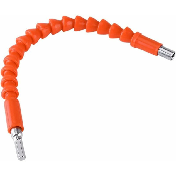300mm Universell Flexibel Axel Sexkantskruvmejsel Förlängningsförlängning för Borrskruvdragare Elektronisk Skruvmejsel (Orange)